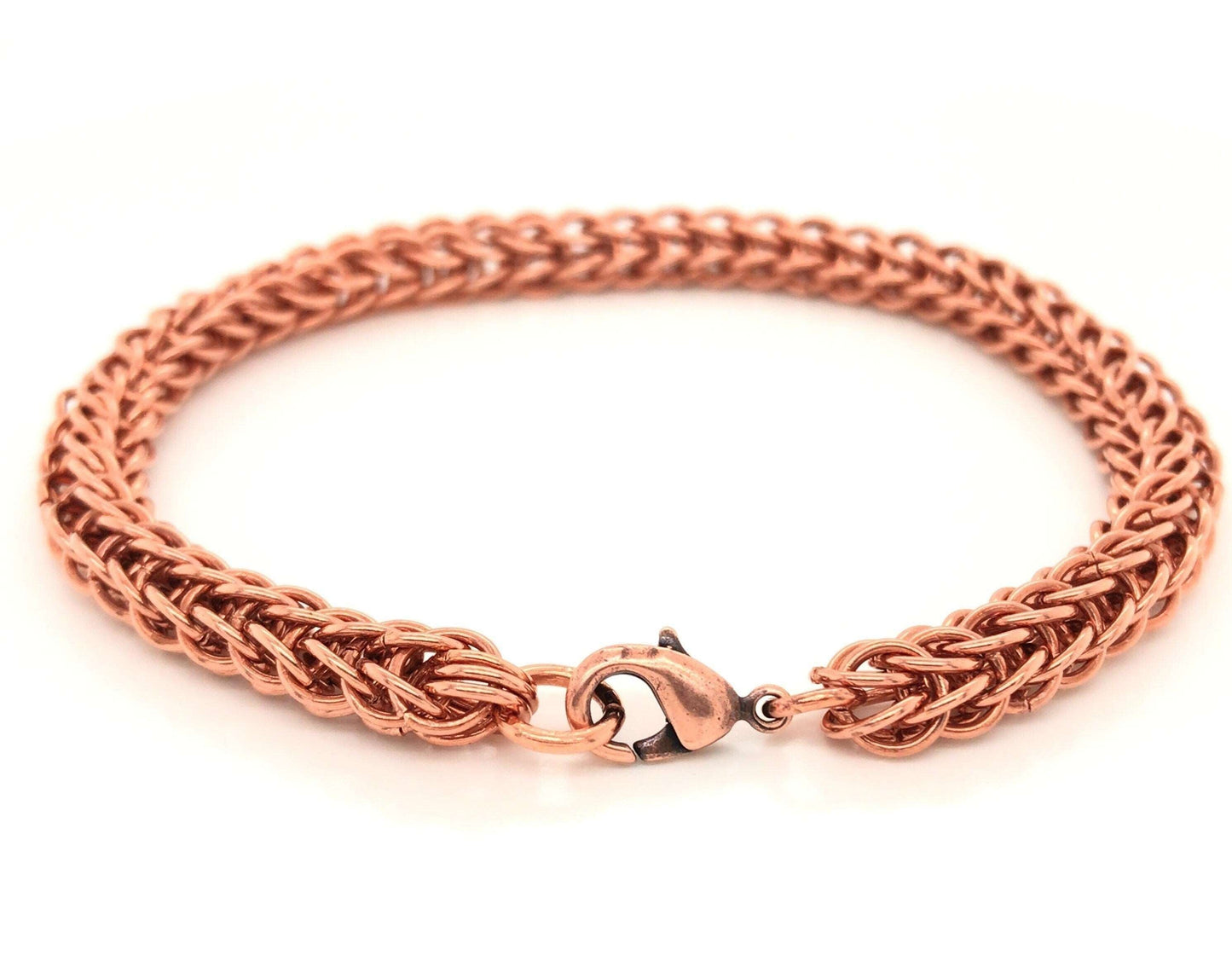 Full Persian Chain Maille Bracelet, Copper - Barb Murrin Jewelry