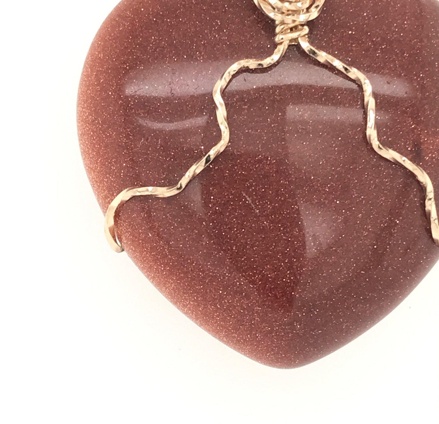 Goldstone "Heart of Stone" Pendant - Barb Murrin Jewelry