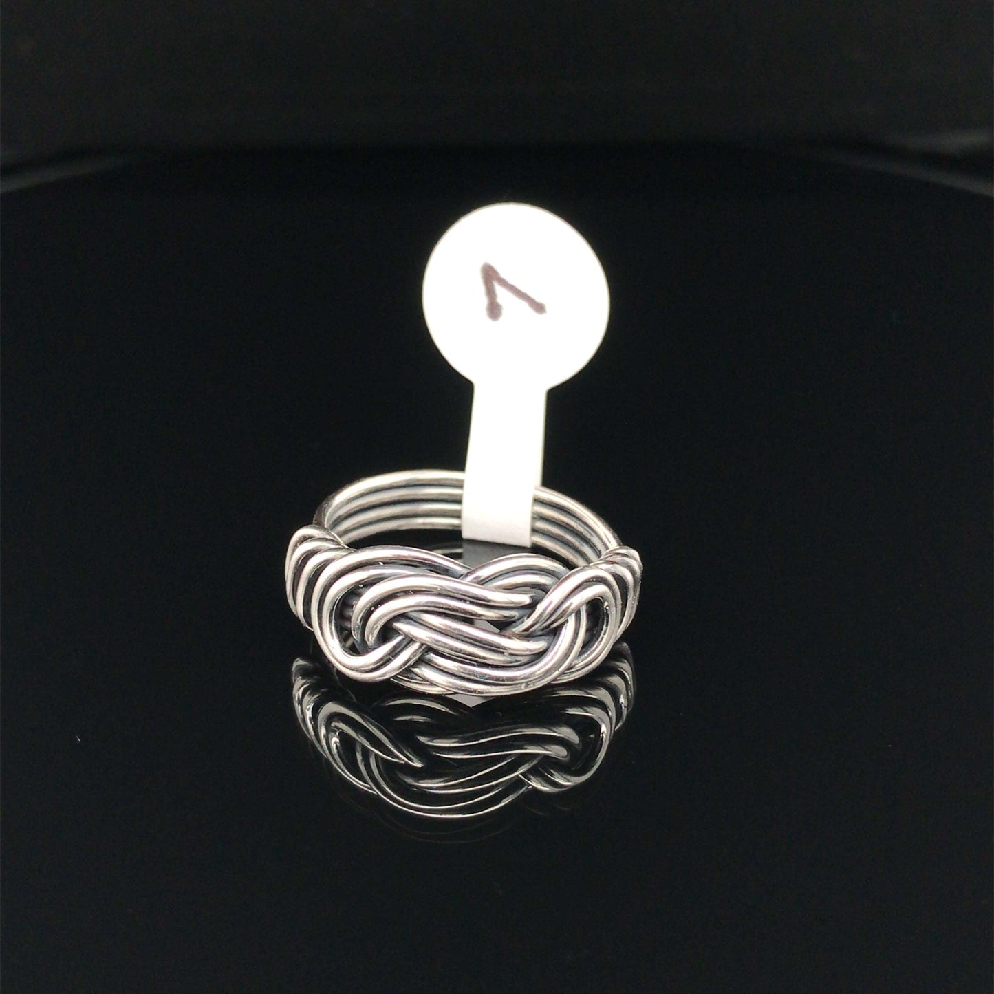 Knotted Rings, Argentium Silver, Double Wire, 4-wire band - Barb Murrin Jewelry