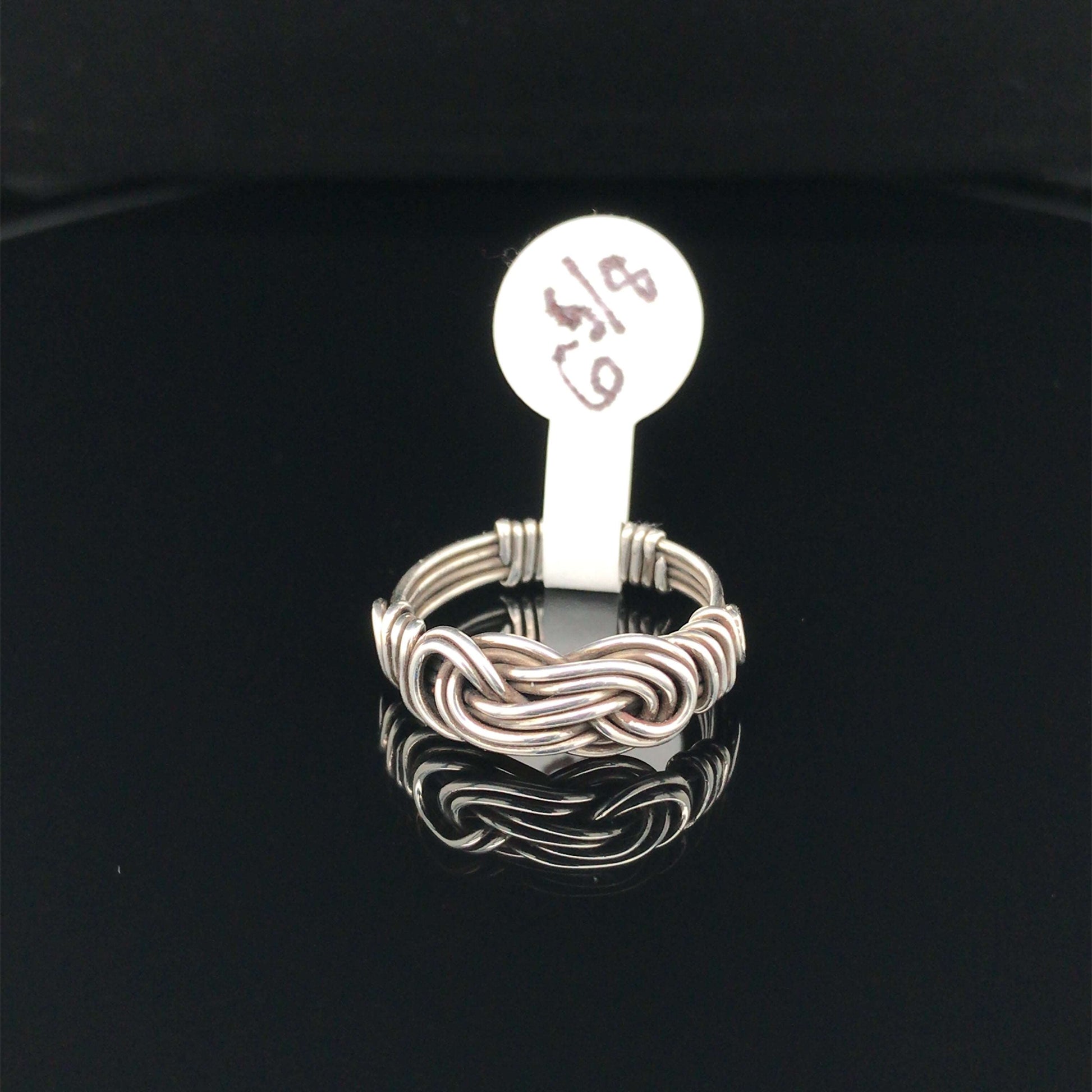 Knotted Rings, Argentium Silver, Double Wire, 4-wire band - Barb Murrin Jewelry