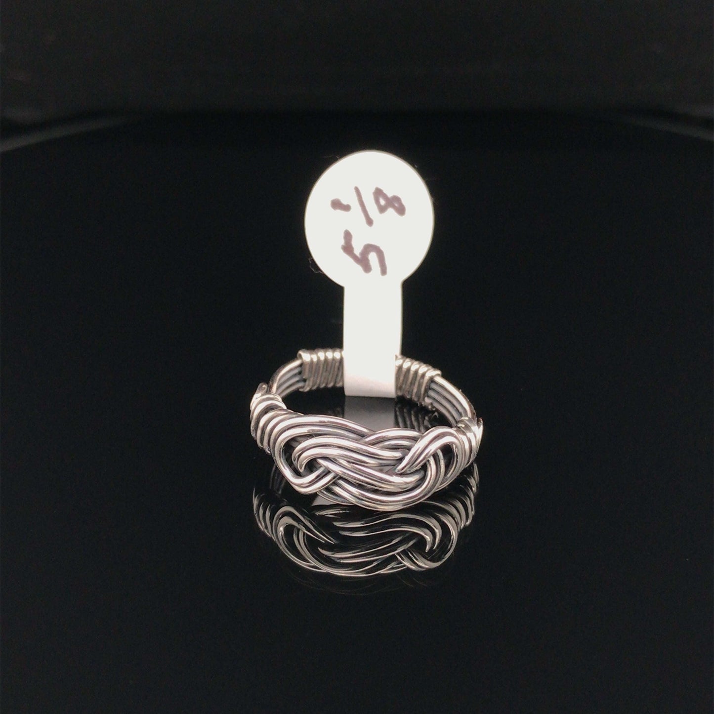 Knotted Rings, Argentium Silver, Double Wire, 4-wire band - Barb Murrin Jewelry