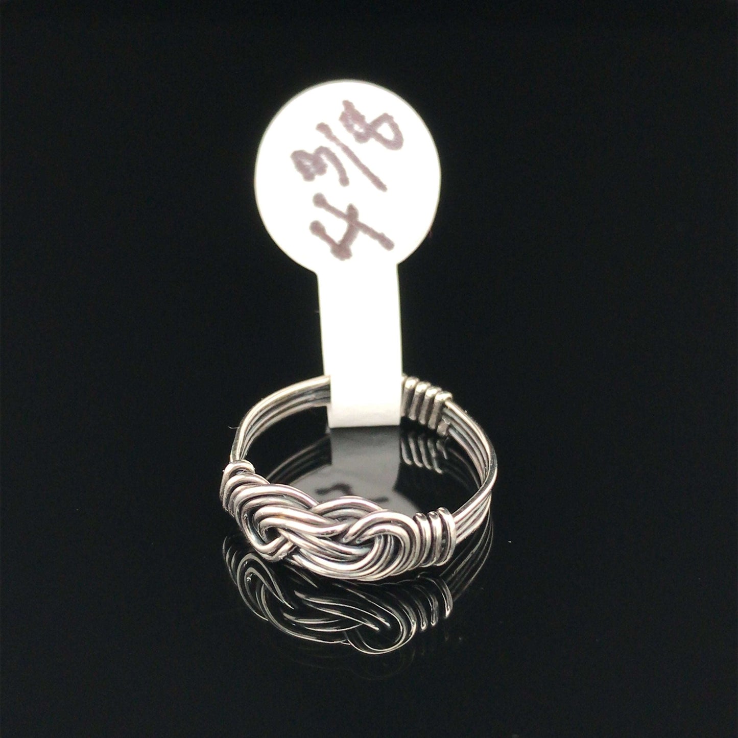 Knotted Rings, Argentium Silver, Double Wire, 4-wire band - Barb Murrin Jewelry