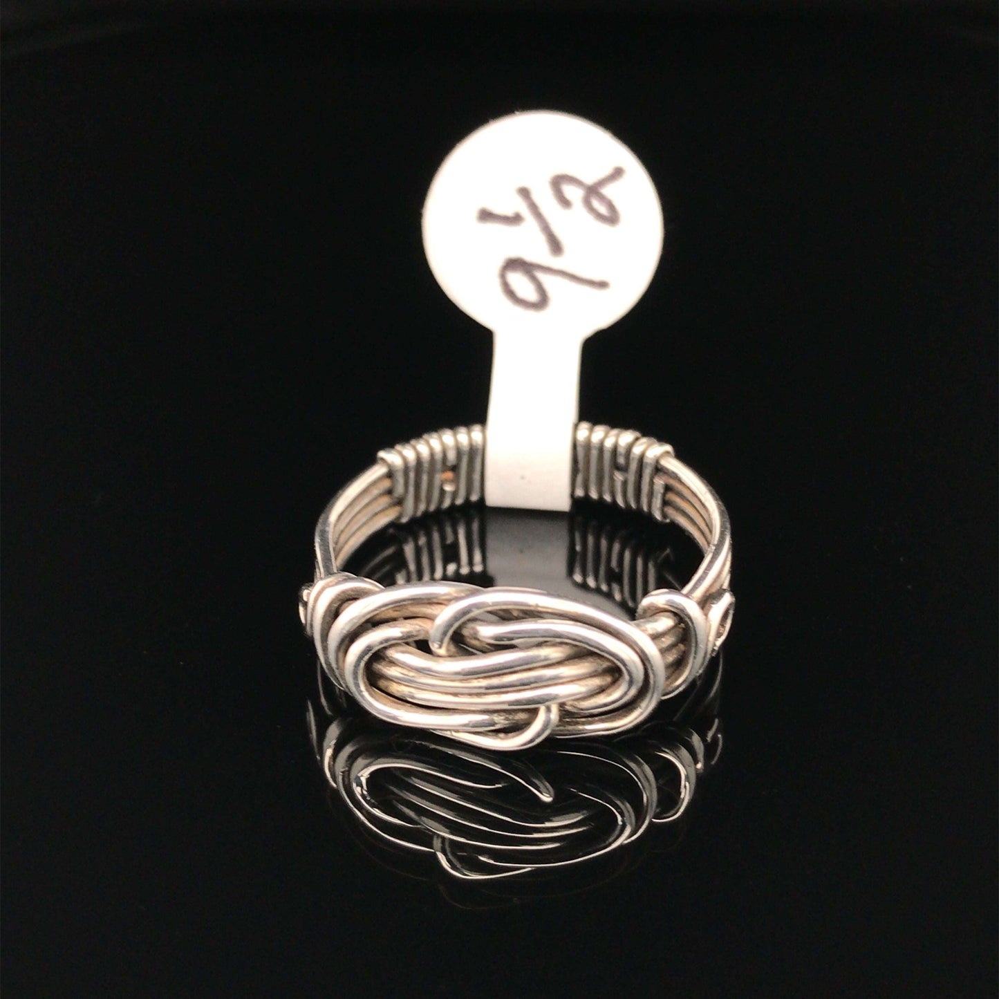 Knotted Rings, Argentium Silver, Single Wire, 4-wire band - Barb Murrin Jewelry