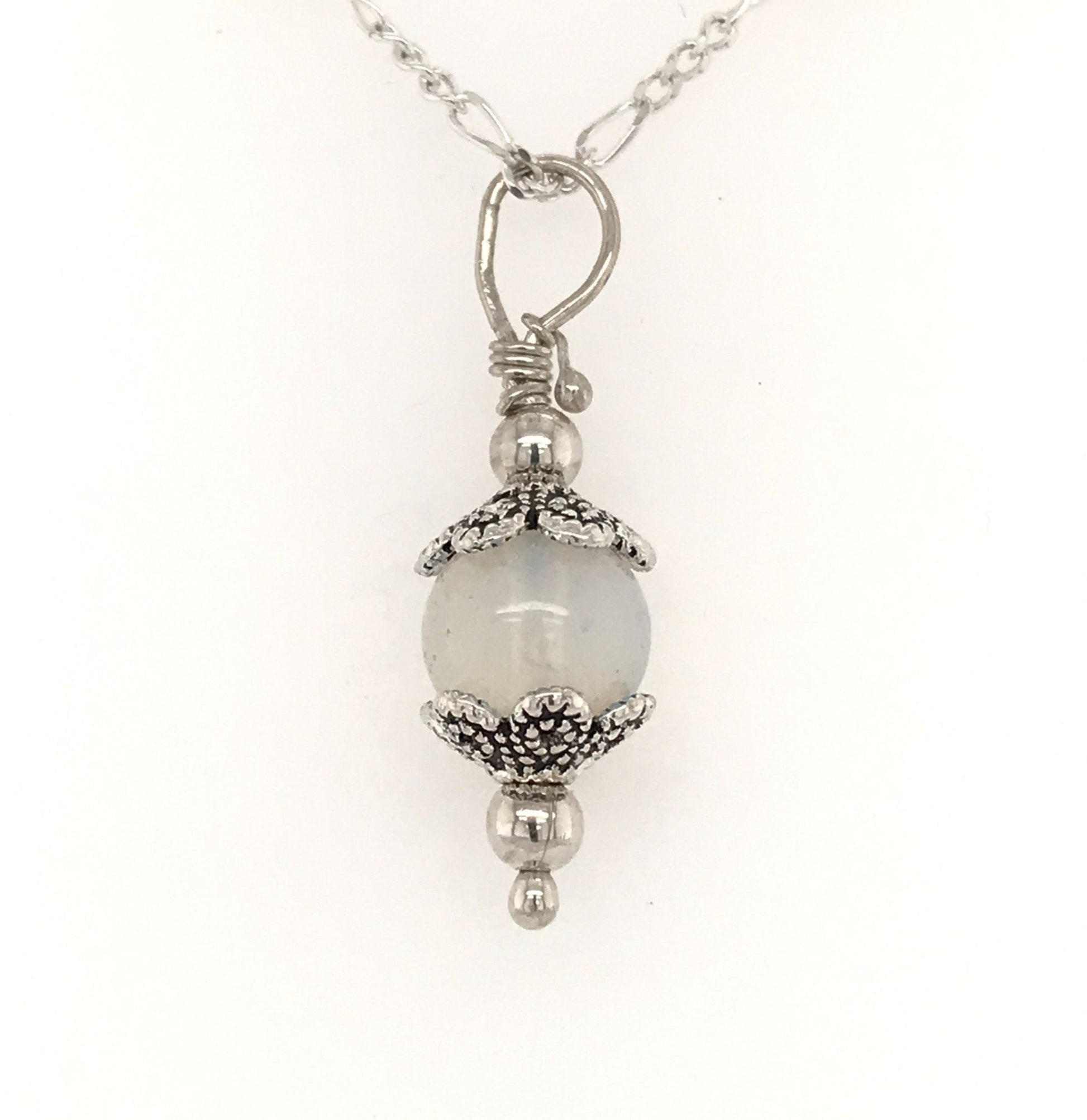 Moonstone Drop Pendant (DISCONTINUING) - Barb Murrin Jewelry