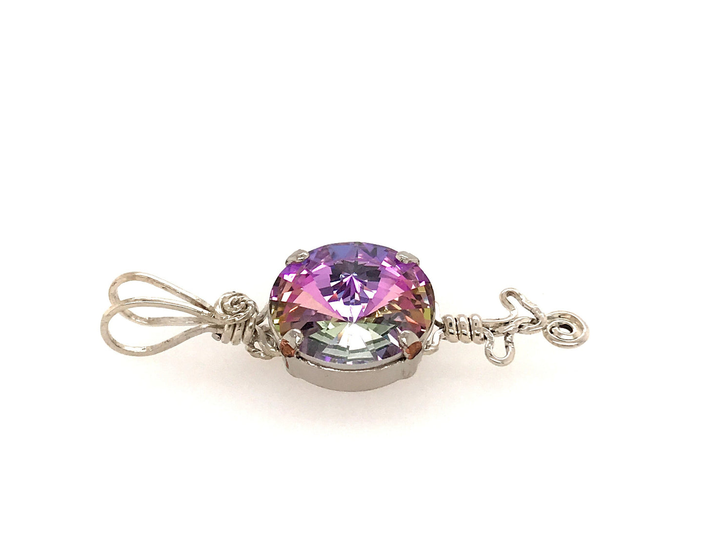 Pendulum-Style Swarovski Crystal Pendant - Barb Murrin Jewelry