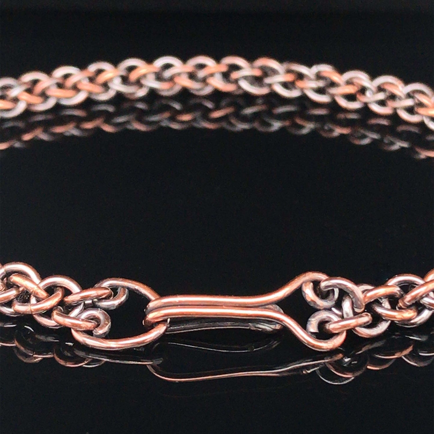 Spiral Weave Copper Bracelet (Jens Pind, JPL3) - Barb Murrin Jewelry