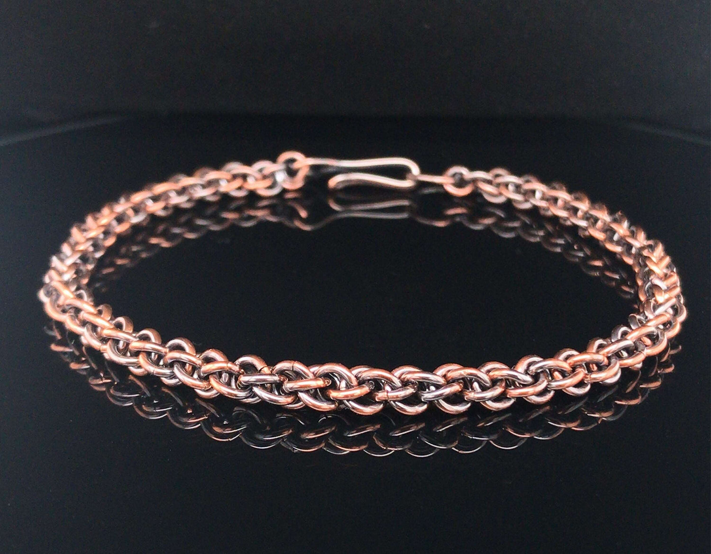 Spiral Weave Copper Bracelet (Jens Pind, JPL3) - Barb Murrin Jewelry