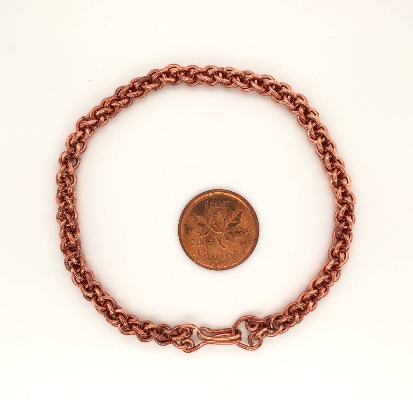 Spiral Weave Copper Bracelet (Jens Pind, JPL3) - Barb Murrin Jewelry