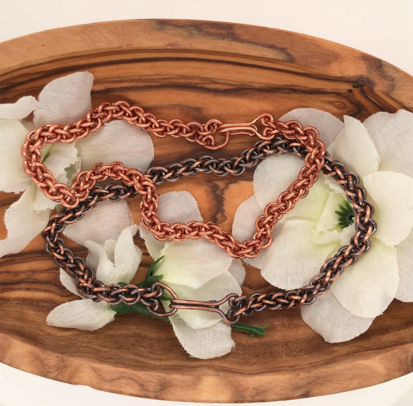 Spiral Weave Copper Bracelet (Jens Pind, JPL3) - Barb Murrin Jewelry