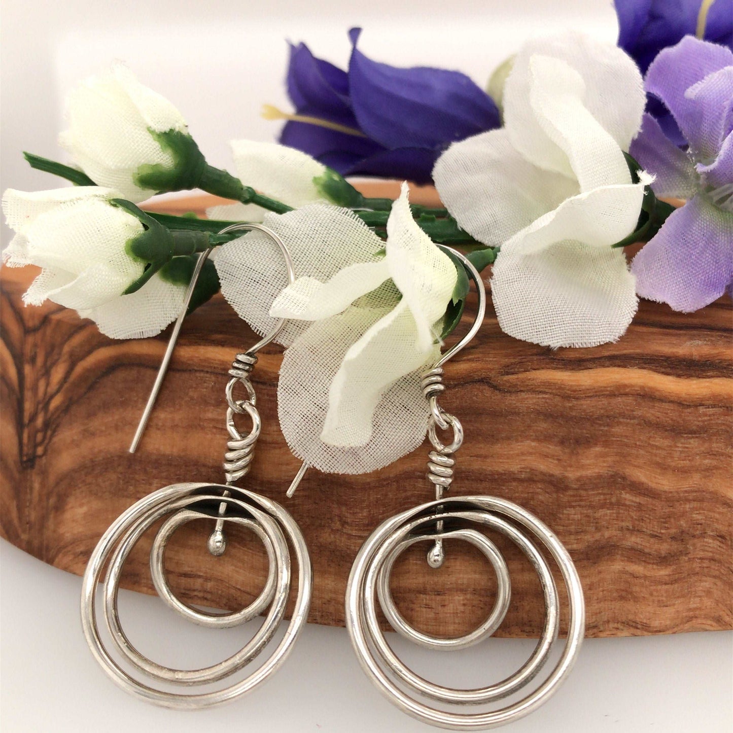 Sterling Silver Solar System Earrings ("Solar System Earrings") - Barb Murrin Jewelry