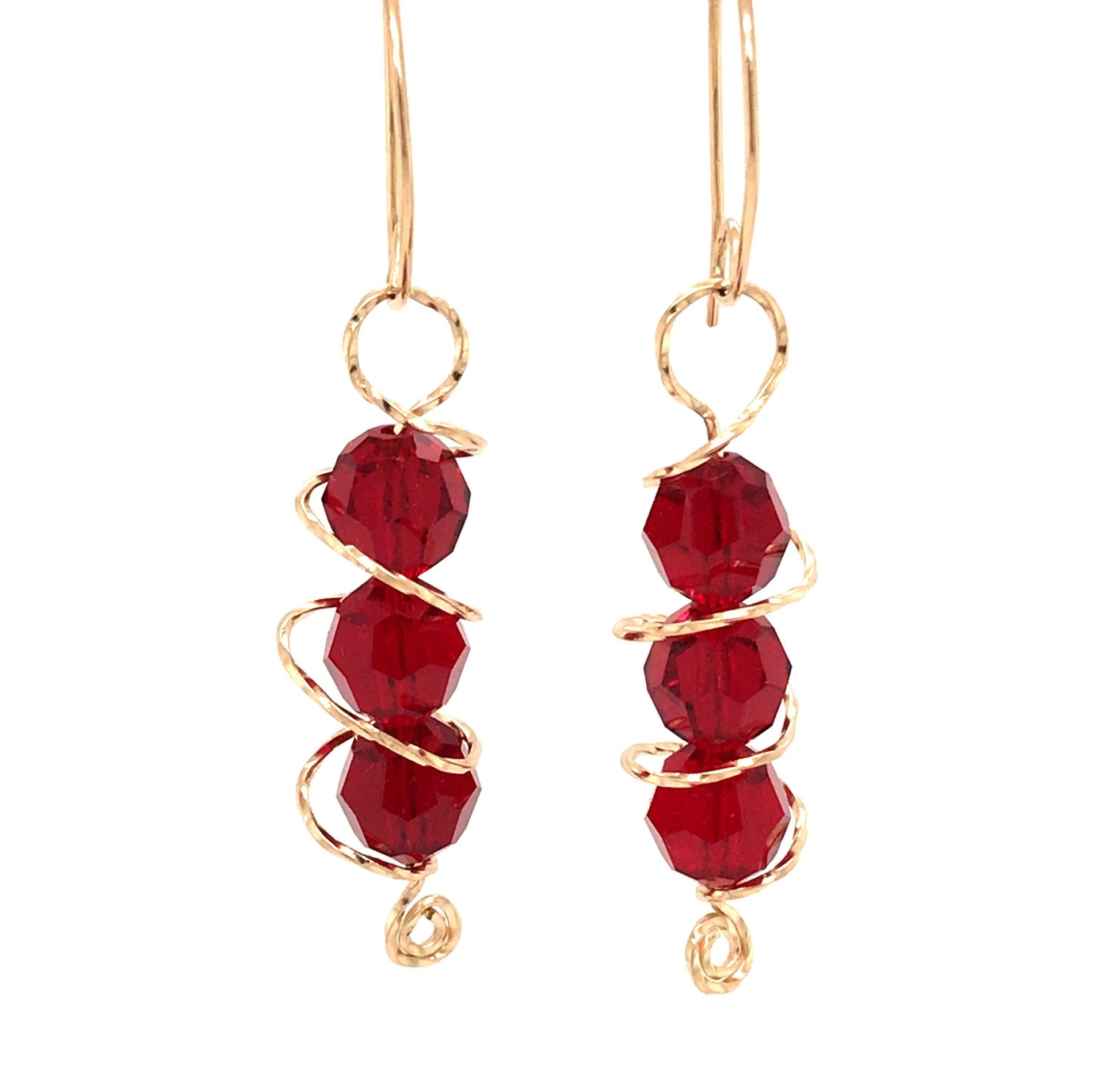 Swarovski Birthstone Orbit Earrings, January to June (DISCONTINUING) - Barb Murrin Jewelry