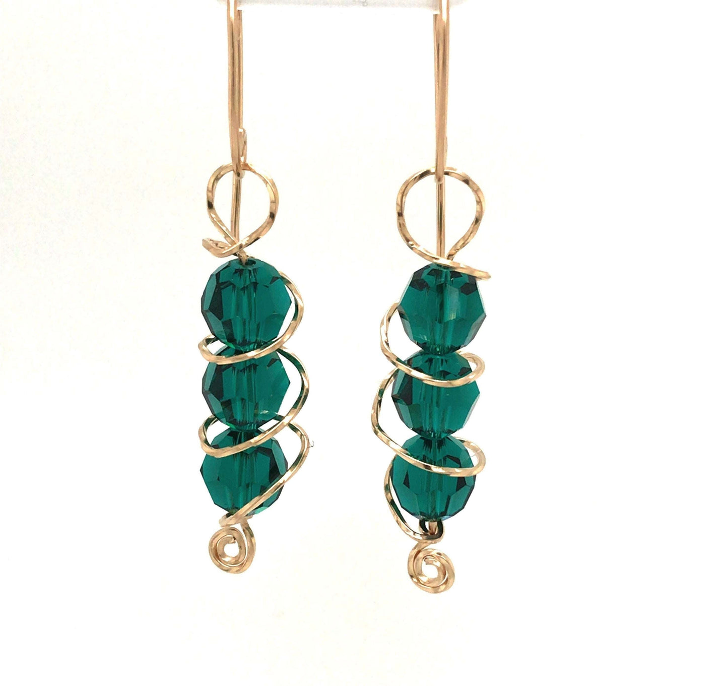 Swarovski Birthstone Orbit Earrings, January to June (DISCONTINUING) - Barb Murrin Jewelry