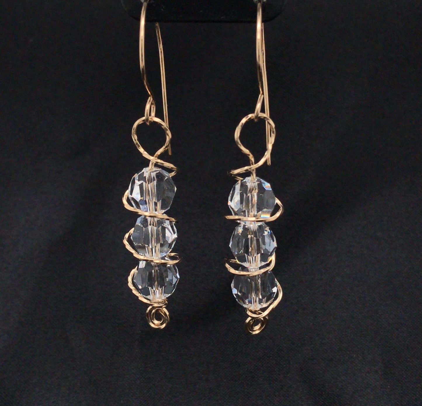 Swarovski Birthstone Orbit Earrings, January to June (DISCONTINUING) - Barb Murrin Jewelry