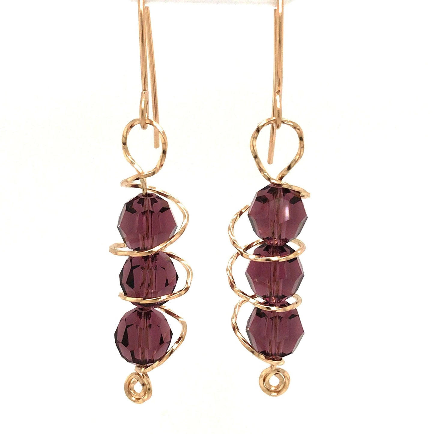 Swarovski Birthstone Orbit Earrings, January to June (DISCONTINUING) - Barb Murrin Jewelry